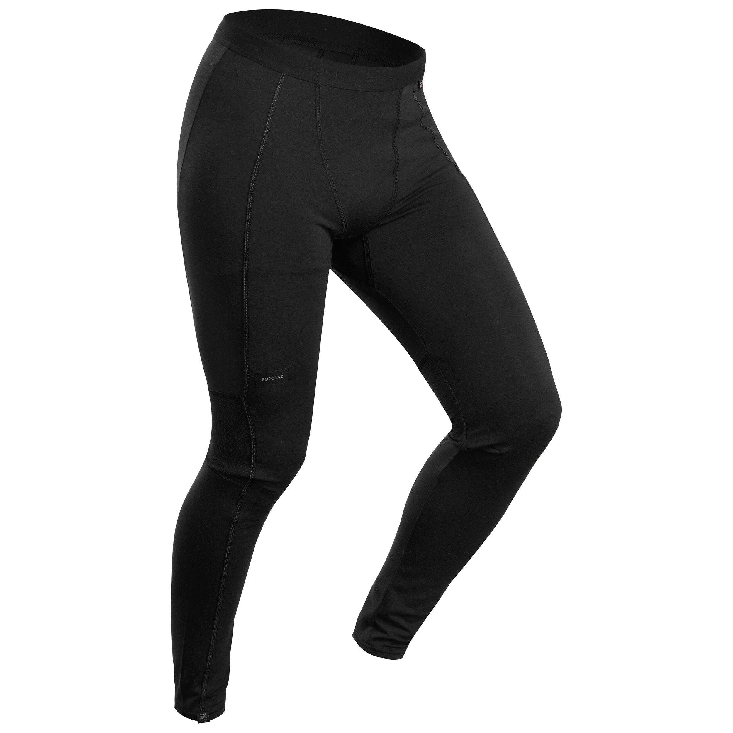 Innovative Wholesale Men's Mountain Trekking Merino Tights Undergarment - TREK  500 - Black for All the people now available at